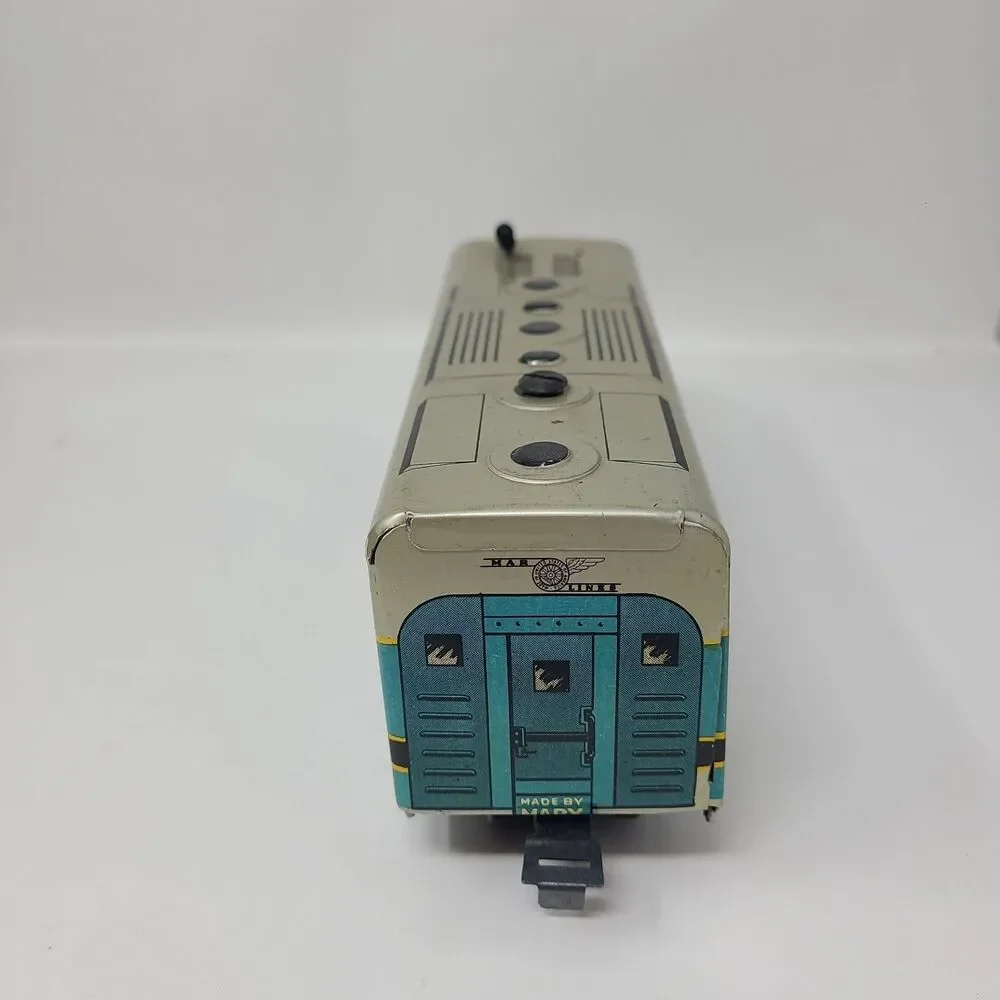 Vintage Marx Tin Train Baltimore & Ohio Locomotive Set w/ Box 5 Cars + Tracks